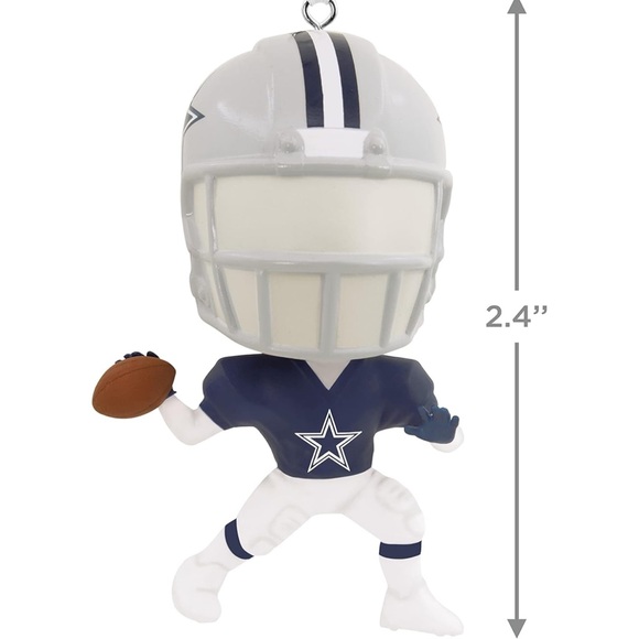 Hallmark Christmas Ornament NFL Dallas Cowboys Team Football Bouncing Buddy - Picture 5 of 6